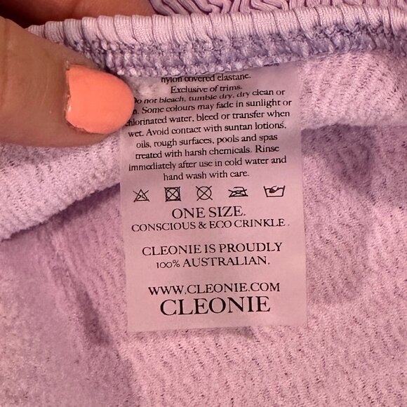 Light Purple One Shoulder Body Con Dress with Gold Shell - Pacific Mini Dress - Picture 10 of 10